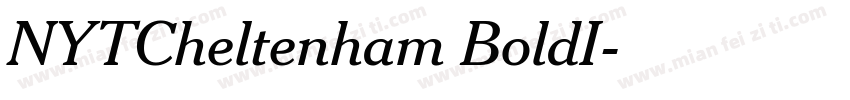 NYTCheltenham BoldI字体转换